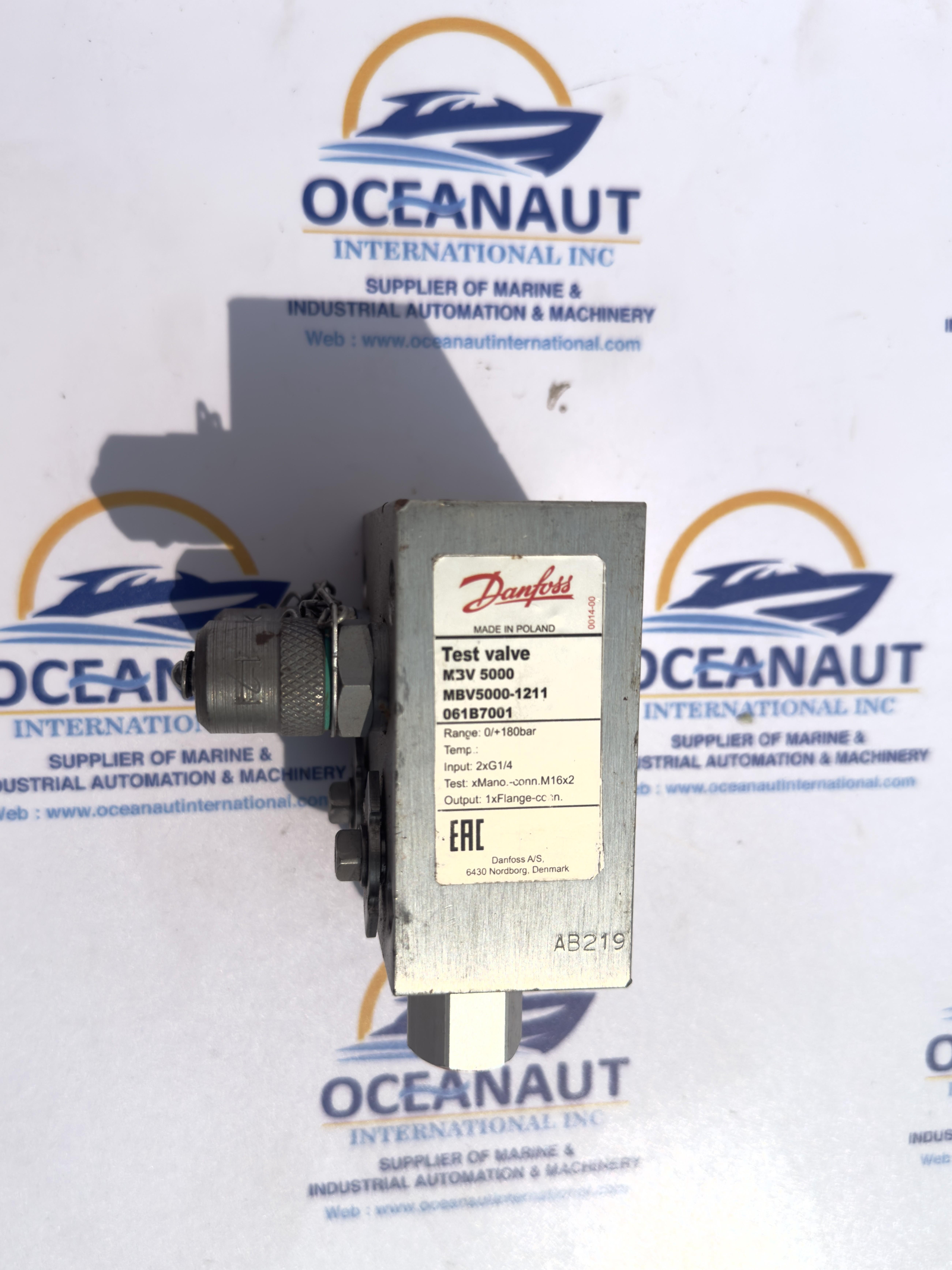 Danfoss MBV 5000-1211 Test Valve 180 bar