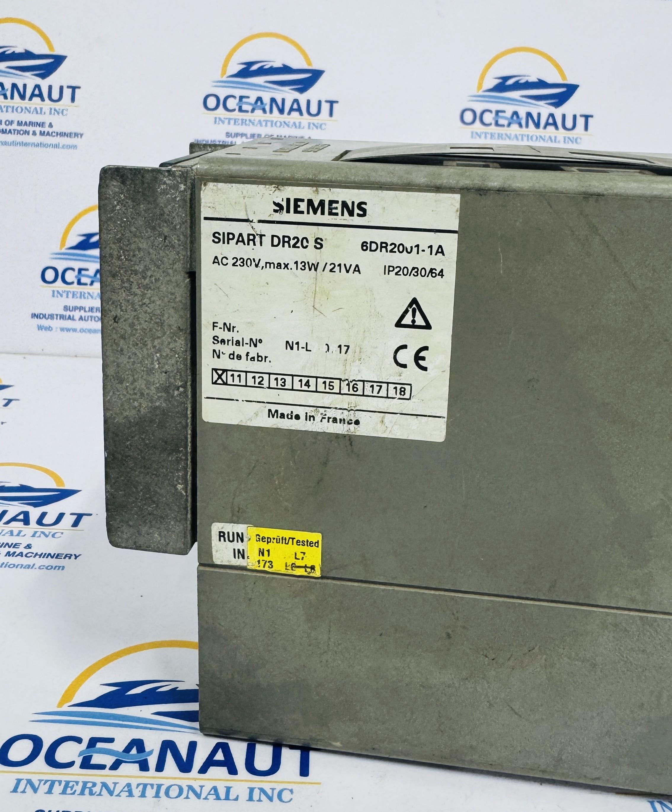  SIEMENS SIPART DR20S INDUSTRIAL CONTROL SYSTEM 6DR20011 220-240V